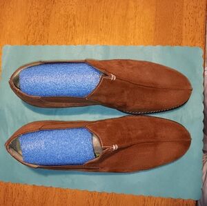 Donald J. Pliner Brown Suede Loafers